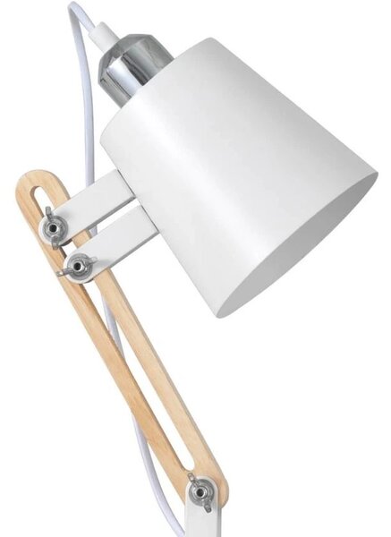 Bílá kovová stolní lampa Somcasa Antia 55 cm