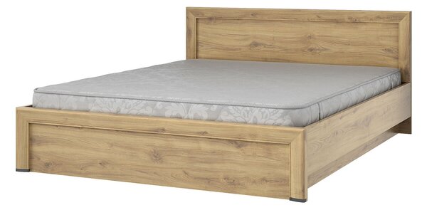 Postel 160x200 s roštem, úložným prostorem Sapori dub navarra