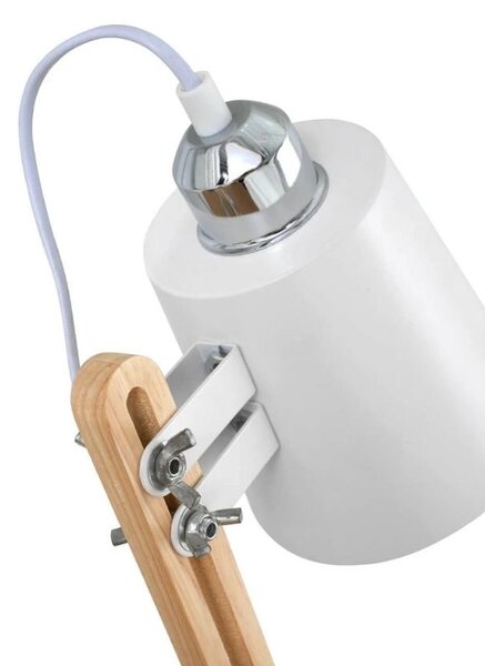 Bílá kovová stolní lampa Somcasa Antia 55 cm