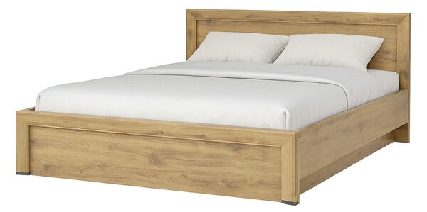 Postel 160x200 s roštem, úložným prostorem Sapori dub navarra