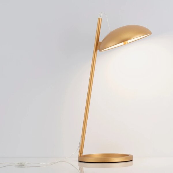 Zlatá kovová stolní LED lampa Nova Luce Flute
