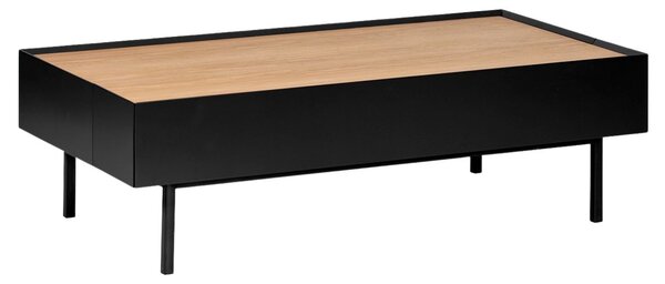 Černý dubový konferenční stolek Teulat Arista 110 x 60 cm