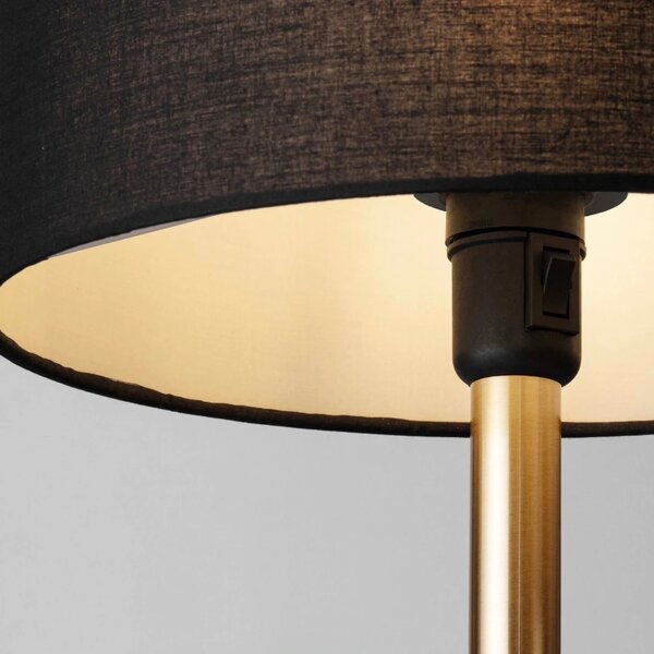Černo-zlatá stolní lampa Nova Luce Sibnia