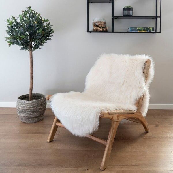 Nordic Living Bílá ovčí ekokůže Lenny II