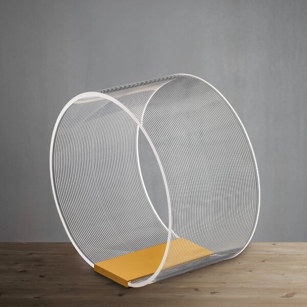 Zlatá kovová stolní LED lampa Nova Luce Valentin 27,6 cm