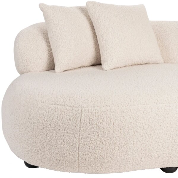White Label Bouclé pohovka NOXX 185 cm