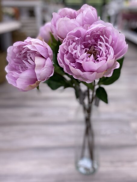 Umělá květina Silk-ka pivoňka růžová, 59 cm
