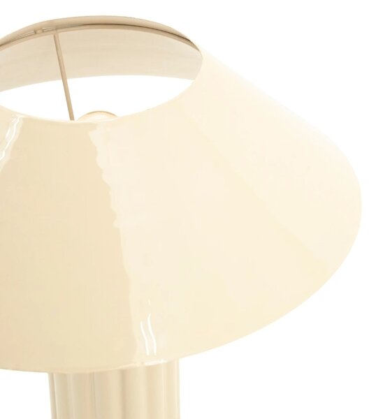 By-Boo Béžová kovová stolní lampa Pallas