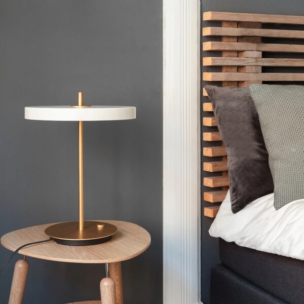 Umage Bílo-černá kovová stolní LED lampa Asteria