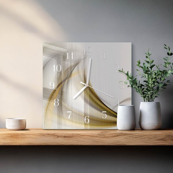Skleněné hodiny Abstraktní čáry zskb-30x30-00057920