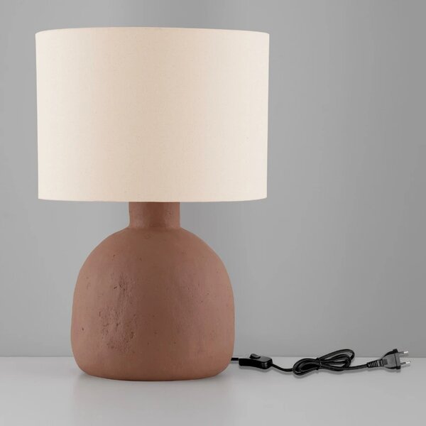 Nova Luce Hnědo-bílá stolní lampa Separe