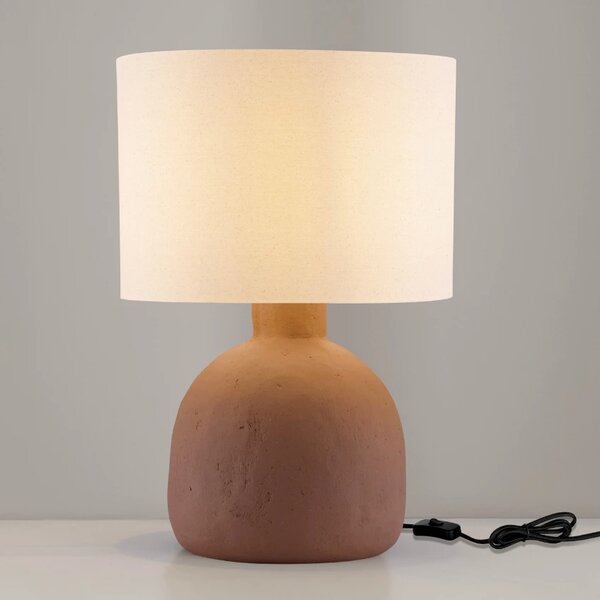 Nova Luce Hnědo-bílá stolní lampa Separe