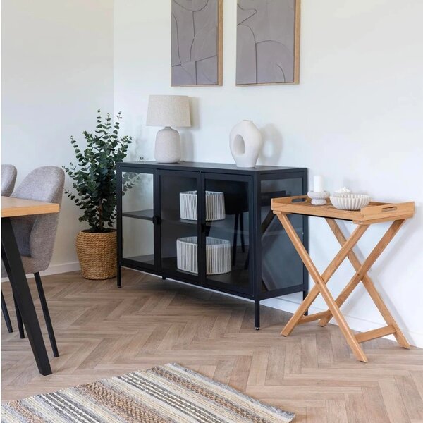 Nordic Living Béžová keramická stolní lampa Croft