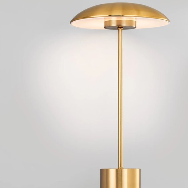 Zlatá kovová stolní LED lampa Nova Luce Lash