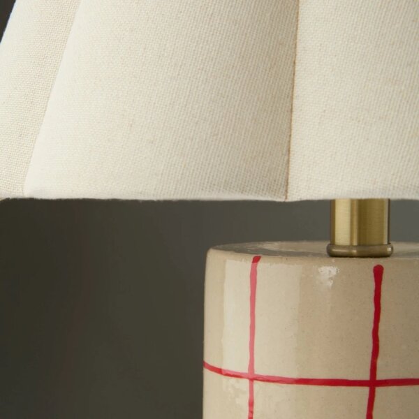Jotex Béžová keramická stolní lampa RUTHIE