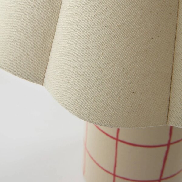 Jotex Béžová keramická stolní lampa RUTHIE