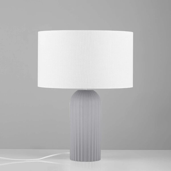 Šedá stolní lampa Nova Luce Ammos