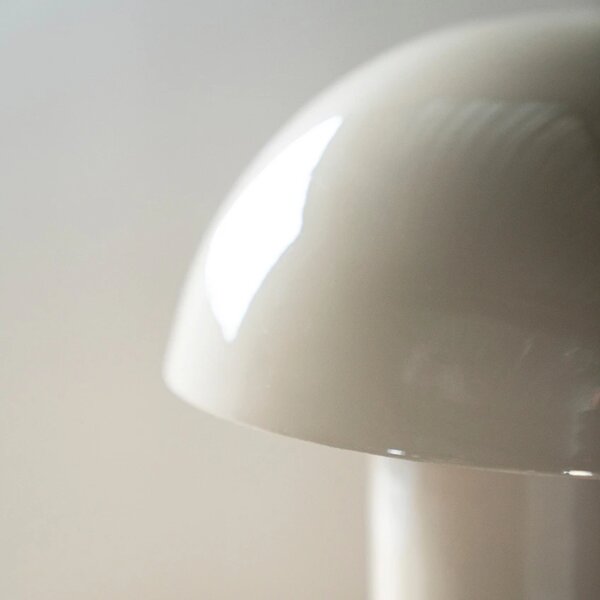 By-Boo Béžová kovová stolní lampa Toad