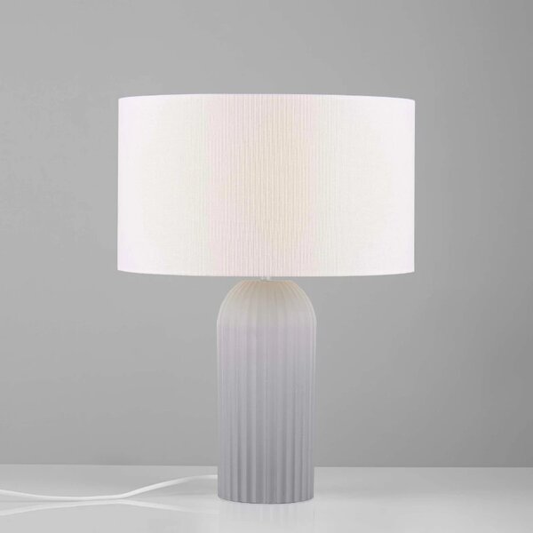 Šedá stolní lampa Nova Luce Ammos
