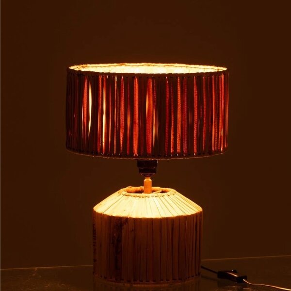 Bambusová stolní lampa J-Line Labana 30,5 cm