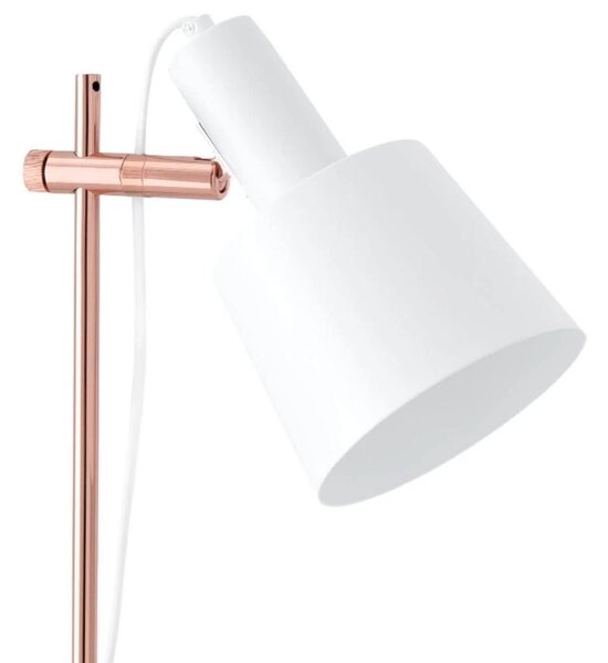 Bílá kovová stolní lampa Somcasa Estel 47 cm