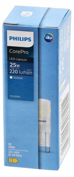 PHILIPS LED žárovka - G9 - 1,9W - 220Lm - teplá bílá Corepro Premium