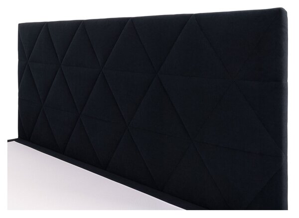Postel 160x200 s roštem, úložným prostorem Mono 248 černá Bellano