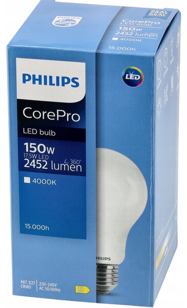 LED žárovka Philips E27 - 17,5W - 2452lm - 4000k Corepro Premium