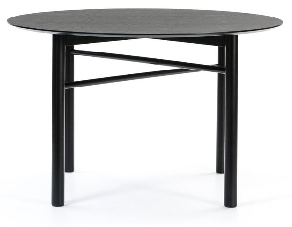 Černý jasanový jídelní stůl Teulat Junco 120 cm