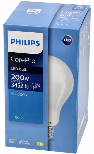 LED žárovka Philips E27 - 23W - 3452lm - 6500k Corepro Premium