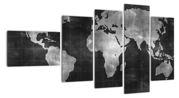 Obraz mapa světa (110x60cm)