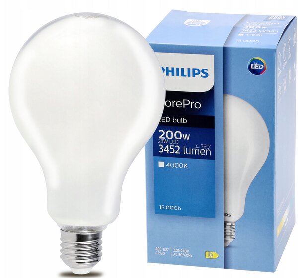 LED žárovka Philips E27 - 23W - 3452lm - 4000k Corepro Premium