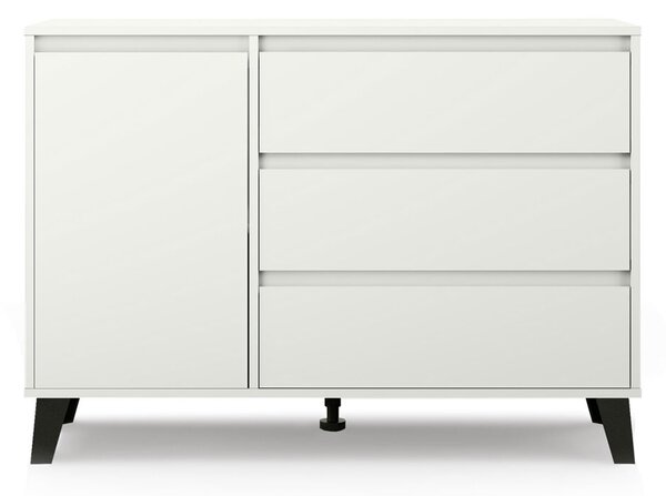 Komoda Borg 1d3s bílá