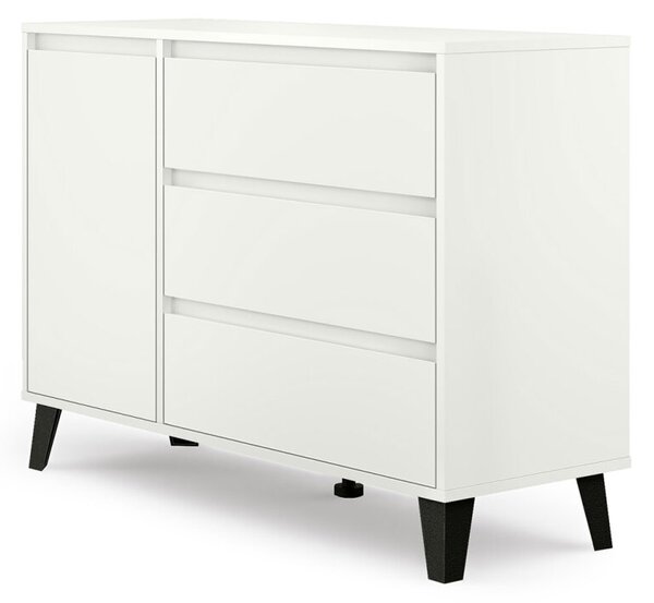 Komoda Borg 1d3s bílá