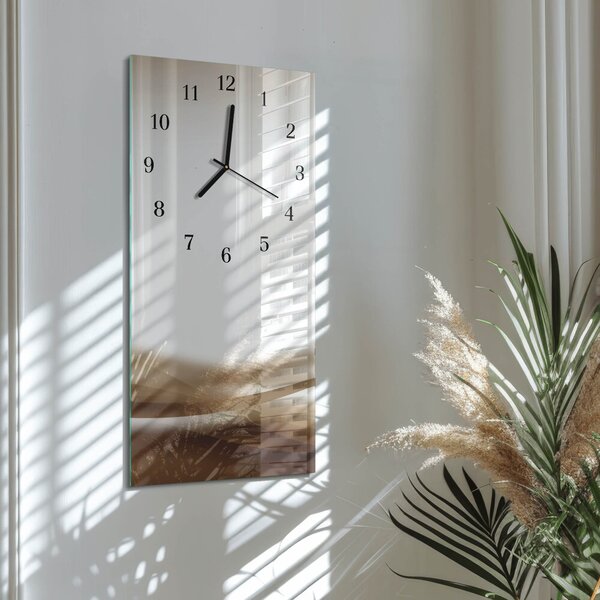 Skleněné hodiny vertikální Abstraktní čáry zsppc-30x60-00057701