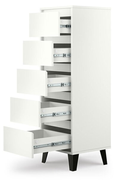 Komoda Borg 5s/40 bílá