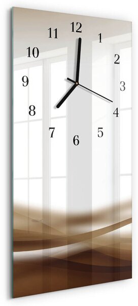 Skleněné hodiny vertikální Abstraktní čáry zsppc-30x60-00057701