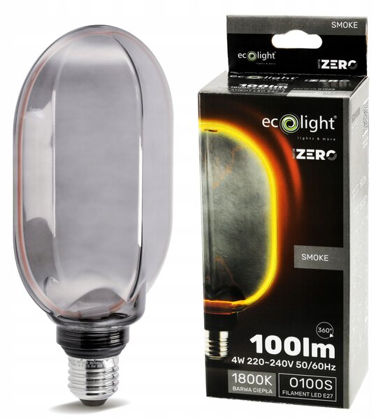 ECOLIGHT Dekorativní LED žárovka E27 4W 100lm O100 - řada ZERO