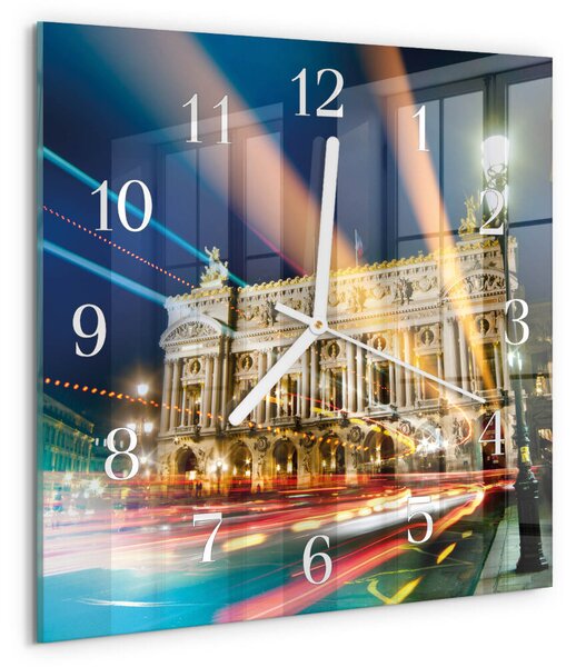 Skleněné hodiny Světlo zskb-30x30-00083976