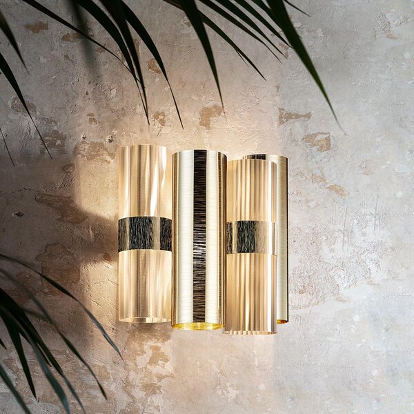 SLAMP LALWM00GLD00000NMTEU La Lollo Gold applique, designové nástěnné svítidlo, 2x5W LED E14, výška 30cm