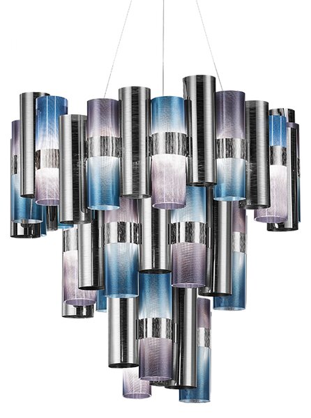 SLAMP LALSXL0GRD01T00NMTEU La Lollo Gradient suspension XL, designové závěsné svítidlo, 130W LED 2700K stmívatelné, průměr 80cm