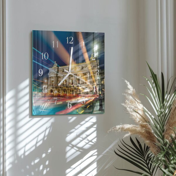 Skleněné hodiny Světlo zskb-30x30-00083976