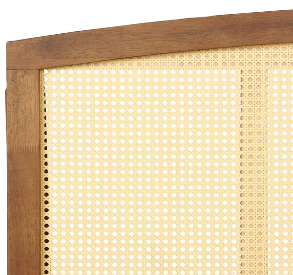 Postel Ratan VARZY 140 x 200 cm Hnědá