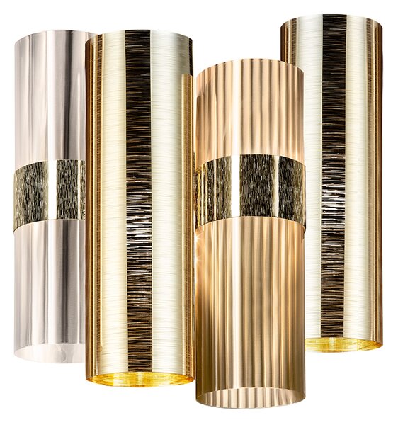 SLAMP LALWM00GLD00000NMTEU La Lollo Gold applique, designové nástěnné svítidlo, 2x5W LED E14, výška 30cm