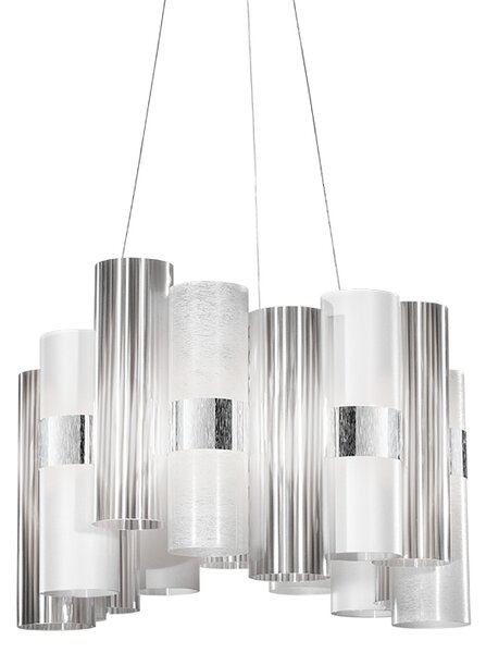 SLAMP LALSM00WHT01T00NMTEU La Lollo white suspension M, designové závěsné svítidlo, 40W LED 2700K stmívatelné, průměr 48cm