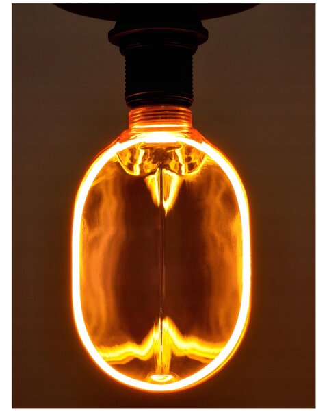 ECOLIGHT Dekorativní LED žárovka E27 4W 200lm O100 Amber Retro - řada ZERO