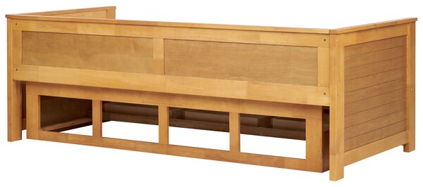 Postel s úložnými zásuvkami Dřevo CAHORS 90 x 200 cm Hnědá