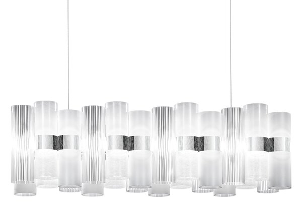 SLAMP LALSXXLWHT01T00NMTEU La Lollo white suspension linear 100, designové závěsné svítidlo, 70W LED 2700K stmívatelné, délka 93cm