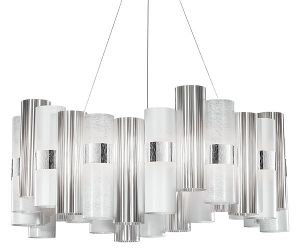 SLAMP LALSL00WHT01T00NMTEU La Lollo white suspension L, designové závěsné svítidlo, 80W LED 2700K stmívatelné, průměr 80cm