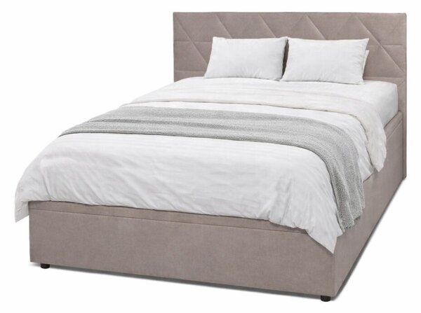 Postel Fro Caro 140x200 s roštem, úložným prostorem Mono 233, béž